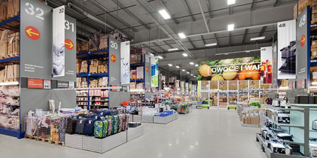 高速行式打印机让罗马尼亚的大型超市卖场快速下订单并发货交货